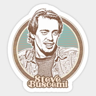 Steve Buscemi // Retro Style Fan Art Design Sticker